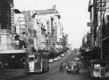 Street scene looking along Queen Street, from Edward Street towards George Street, Brisbane, 1960. Creator: Unknown
