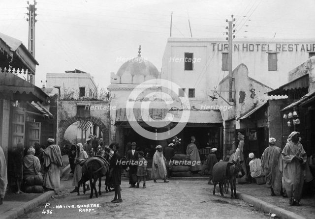 Street scene, Rabat, Morocco, c1920s-c1930s(?). Artist: Unknown
