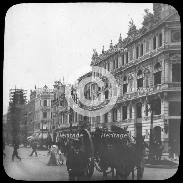 Street scene, Rio de Janeiro, Brazil, late 19th or early 20th century. Artist: Unknown