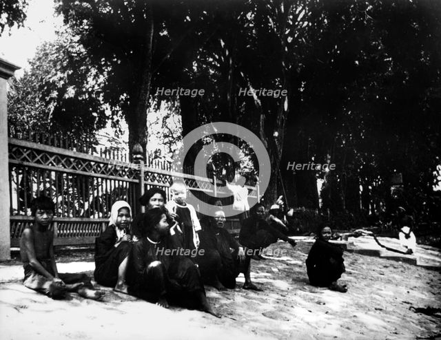 Street scene, Saigon, 1900. Artist: Unknown