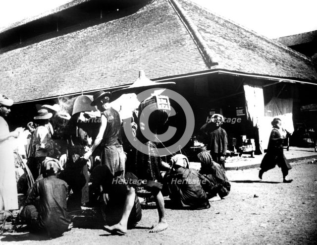 Street Scene, Saigon, 1900. Artist: Unknown
