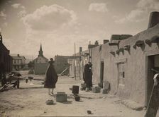 Street Scene-San Juan, c1927. Creator: Edward Sheriff Curtis