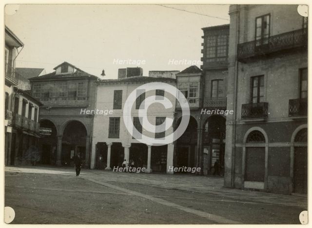 Street scene, Spain, early-mid 20th century. Creator: Edward Morland Lewis.