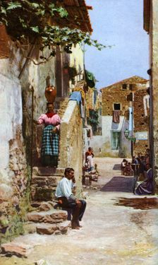 Street scene, Taormina, Sicily, Italy, c1923