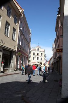 Street scene, Tallin, Estonia, 2011. Creator: Sheldon Marshall