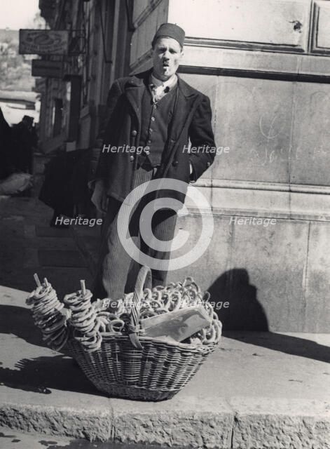 Street seller in Sarajevo, Bosnia-Hercegovina, Yugoslavia, 1939. Artist: Unknown