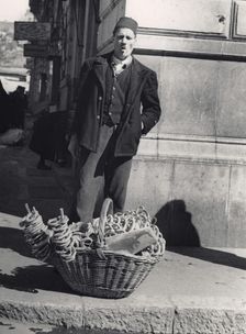 Street seller in Sarajevo, Bosnia-Hercegovina, Yugoslavia, 1939
