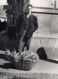Street seller in Sarajevo, Bosnia-Hercegovina, Yugoslavia, 1939. Creator: Unknown