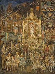 Street Shrine, 1931. Creator: Jerome Myers