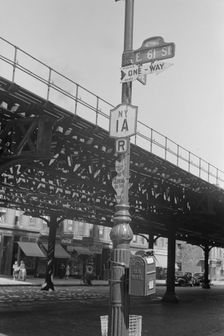 Street signs, 61st Street between 1st and 3rd Avenues, New York, 1938. Creator: Walker Evans