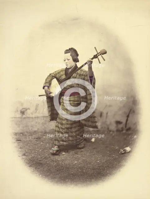 Street Singing Girl, 1866-1867. Creator: Felice Beato.