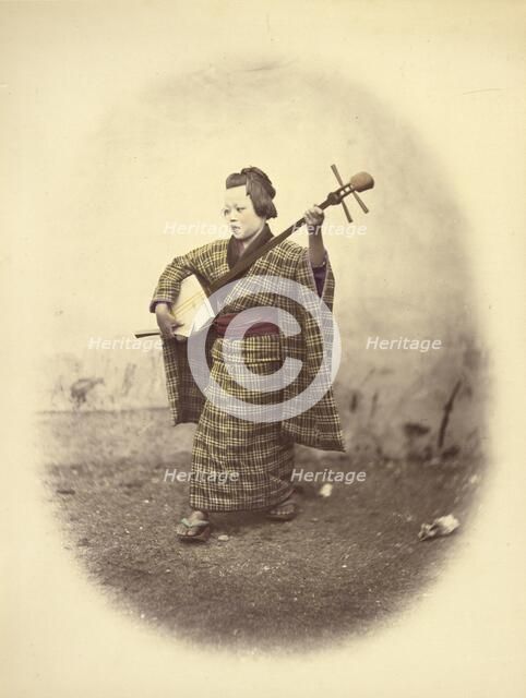 Street Singing Girl, 1866-1867. Creator: Felice Beato.