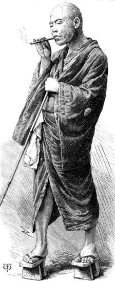 Street sketches in Tokio, Japan: Amma (shampoo rubber at hot baths), 1890. Creator: Unknown