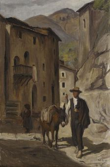 Street View from Italy, 1904. Creator: Vilho Sjöström