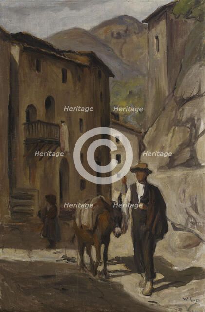 Street View from Italy, 1904. Creator: Vilho Sjöström.