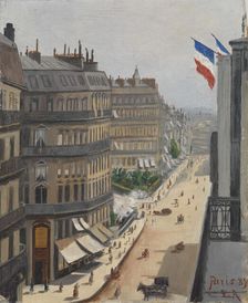 Street View from Paris, 1889. Creator: Elin Alfhild Nordlund