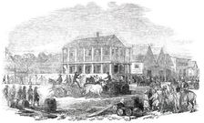 Street View in San Francisco, from a sketch by a correspondent, 1850. Creator: Unknown