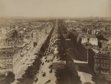 Street view of the Champs Elysees, Paris, 1879-1890. Creator: Unknown