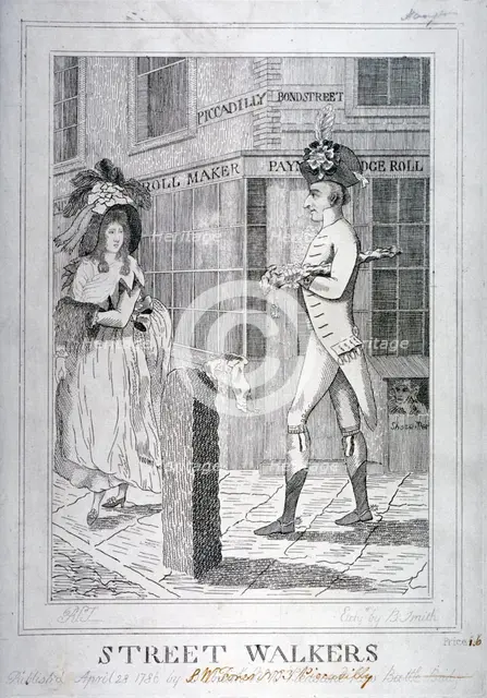'Street Walkers', 1786. Artist: Benjamin Smith
