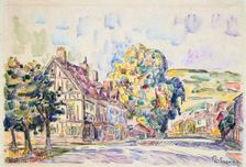 Street with a Frame House in Normandy c1925. Artist: Paul Signac