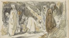 Street with figures, 1922. Creator: Marius Bauer