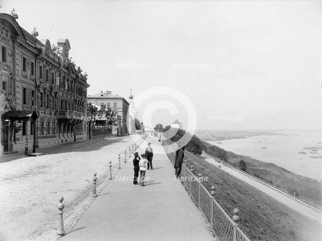 Strelka, confluence of the Volga and Oka rivers, Nizhny Novgorod, Russia, 1896. Artist: Maxim Dmitriev