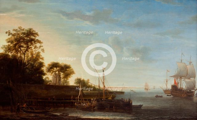 Stretch of Coast by the Zuiderzee, late 1600s or early 1700s. Creator: Simon de Vlieger.