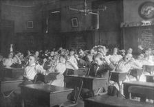 Stretching and yawning, 2nd Division, (1899?). Creator: Frances Benjamin Johnston