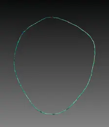 String of Mummy Beads, 715-332 BC. Creator: Unknown
