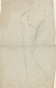Striding Female with Palm. Creator: John Flaxman