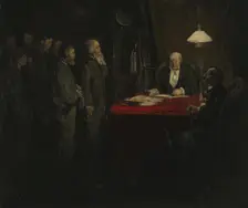 Strike, 1879. Creator: Theodor Kittelsen