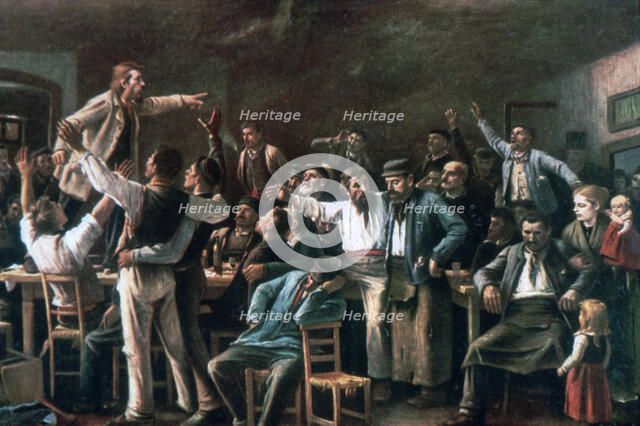 'Strike', 1895. Artist: Mihaly Munkacsy