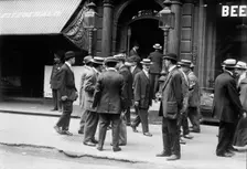 Strike at Bryant Hall, between c1910 and c1915. Creator: Bain News Service