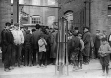 Strike committee at Gate of Mills - Passaic, between c1910 and c1915. Creator: Bain News Service