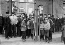 Strike Committee at Mill Gate, Passaic, between c1910 and c1915. Creator: Bain News Service