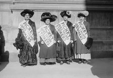 Strike pickets, 1910. Creator: Bain News Service
