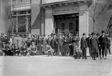 Strikers awaiting pay, 1912. Creator: Bain News Service