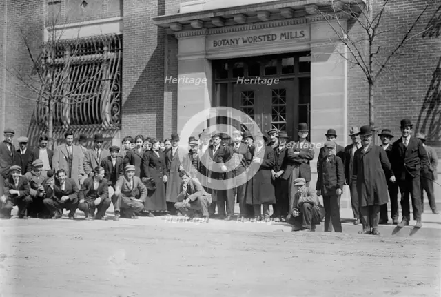 Strikers awaiting pay, 1912. Creator: Bain News Service.