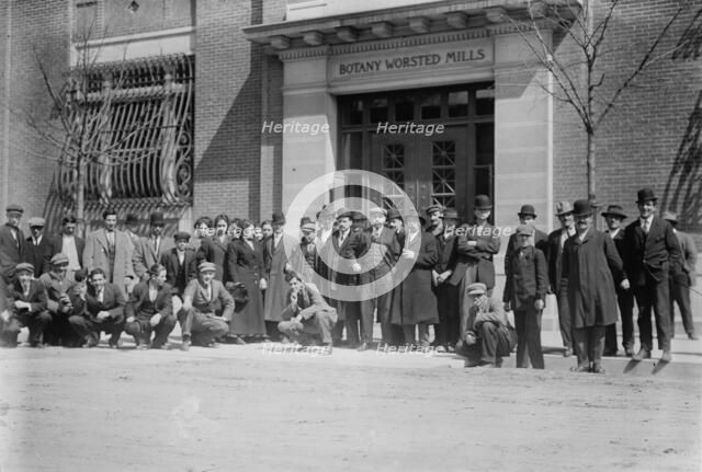 Strikers awaiting pay, 1912. Creator: Bain News Service.