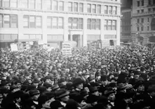 Strikers, Union Square, May Day, 13, 1913. Creator: Bain News Service