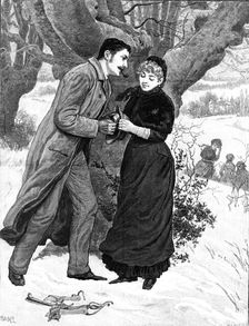 Striking A Match, drawn by S. G. M'Cutcheon, 1883. Creator: T. S. Bayley