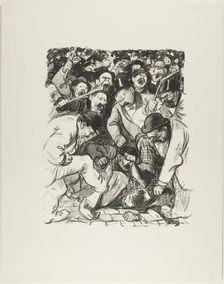 Striking Arguments, January 1898. Creator: Theophile Alexandre Steinlen