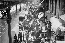 Striking waiters, 1912. Creator: Bain News Service