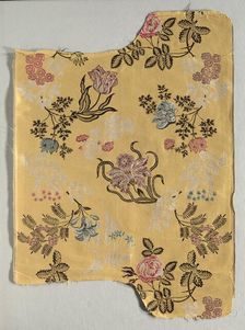 Strip of Brocaded Silk, 1700s. Creator: Unknown