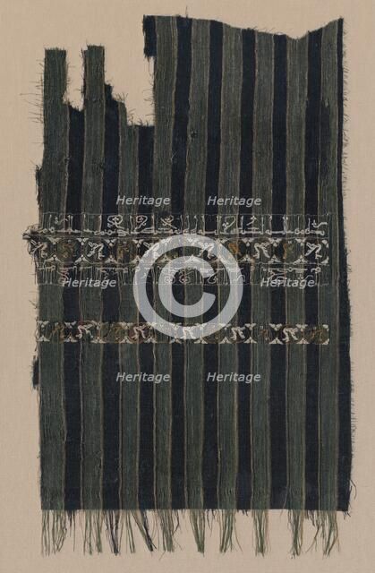 Striped tiraz, 1049-1050. Creator: Unknown.