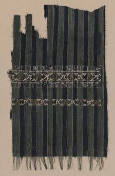 Striped tiraz, 1049-1050. Creator: Unknown