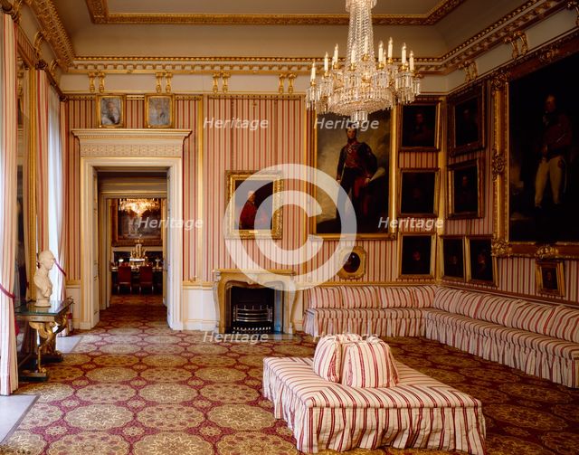 Striped Drawing Room, Apsley House, c1990-2010. Artist: Nigel Corrie.