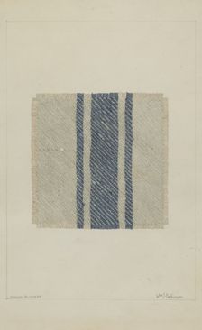 Striped Kersey, c. 1937. Creator: William Parkinson