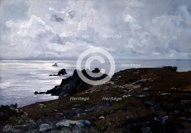 'Strong Current Point', 1884.  Artist: Emmanuel Lansyer