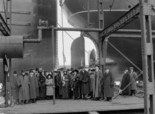Strs. A.D. MacTier and F.P. Jones, launching party, 1913 Mar 8. Creator: Unknown